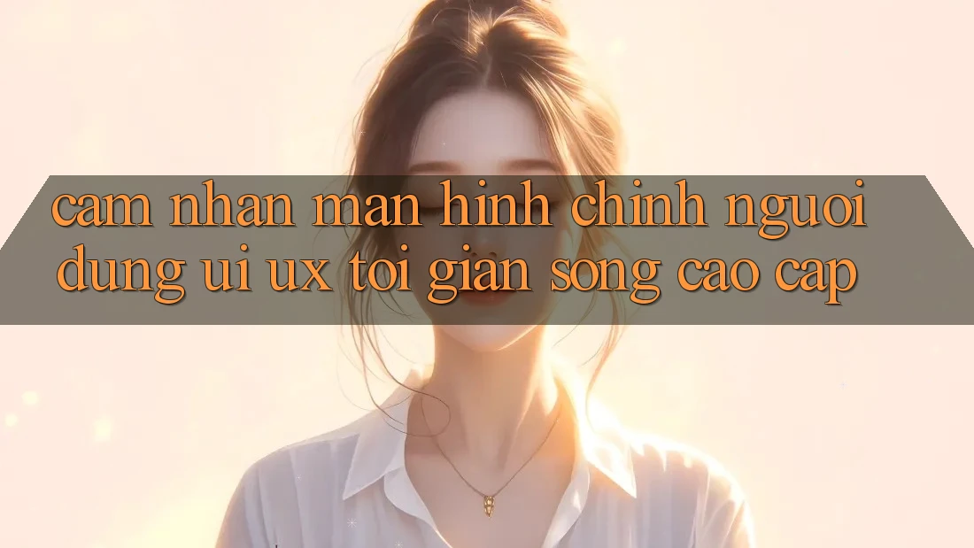 Cảm nhận Màn hình chính Người Dùng (UI/UX) Tối Giản Song Cao cấp Cảm nhận Màn hình chính Người Dùng (UI/UX) Tối Giản Song Cao cấp
