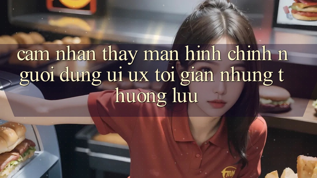 Cảm nhận thấy Màn hình chính Người Dùng (UI/UX) Tối Giản Nhưng Thượng lưu Cảm nhận thấy Màn hình chính Người Dùng (UI/UX) Tối Giản Nhưng Thượng lưu