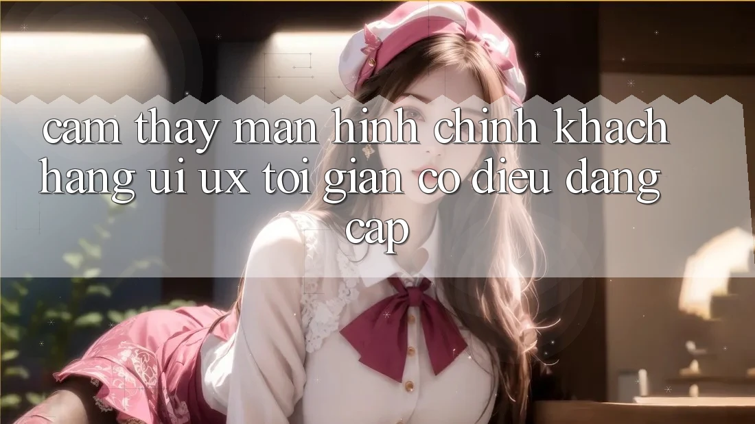 Cảm thấy Màn hình chính Khách hàng (UI/UX) Tối Giản Có điều Đẳng Cấp