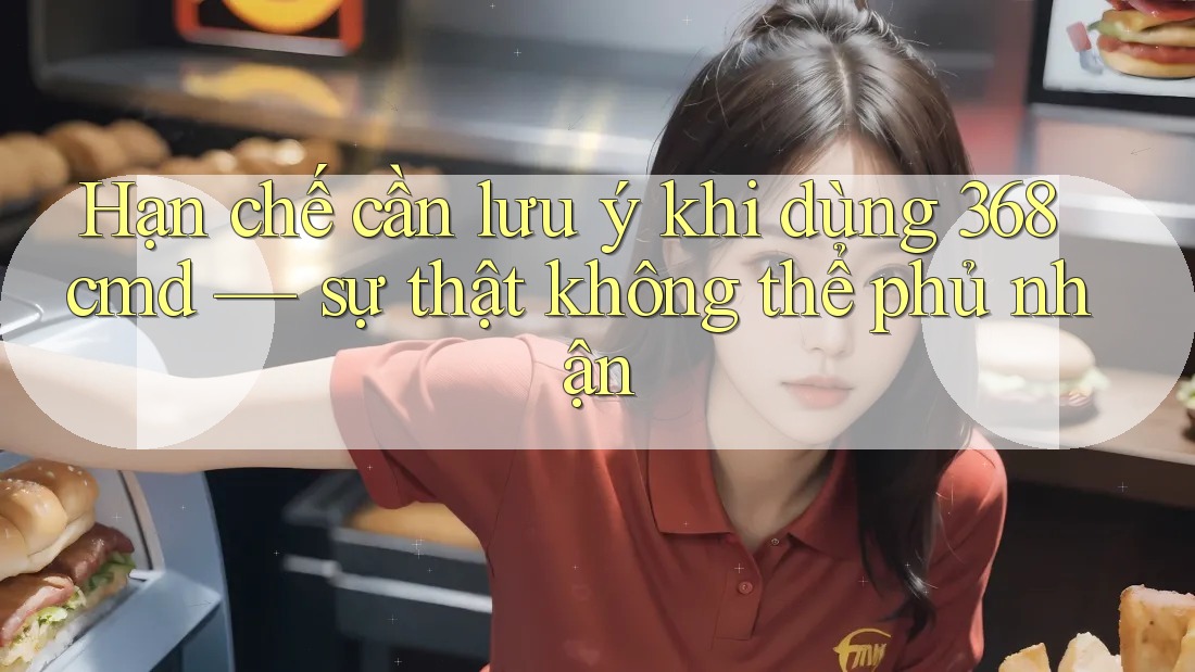 Hạn chế cần lưu ý khi dùng 368cmd — sự thật không thể phủ nhận Hạn chế cần lưu ý khi dùng 368cmd — sự thật không thể phủ nhận