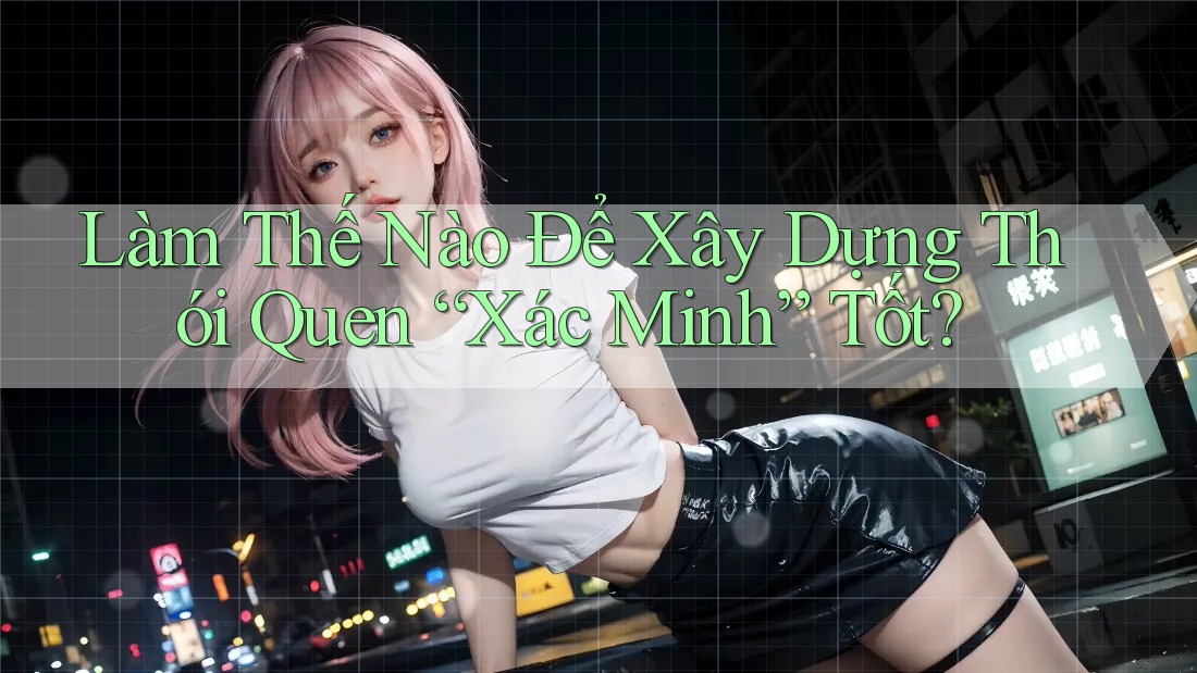 Làm Thế Nào Để Xây Dựng Thói Quen “Xác Minh” Tốt? Làm Thế Nào Để Xây Dựng Thói Quen “Xác Minh” Tốt?