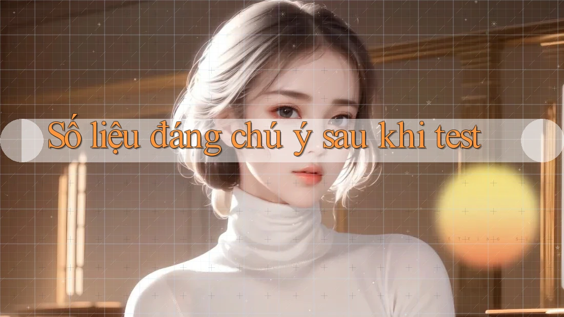 Số liệu đáng chú ý sau khi test