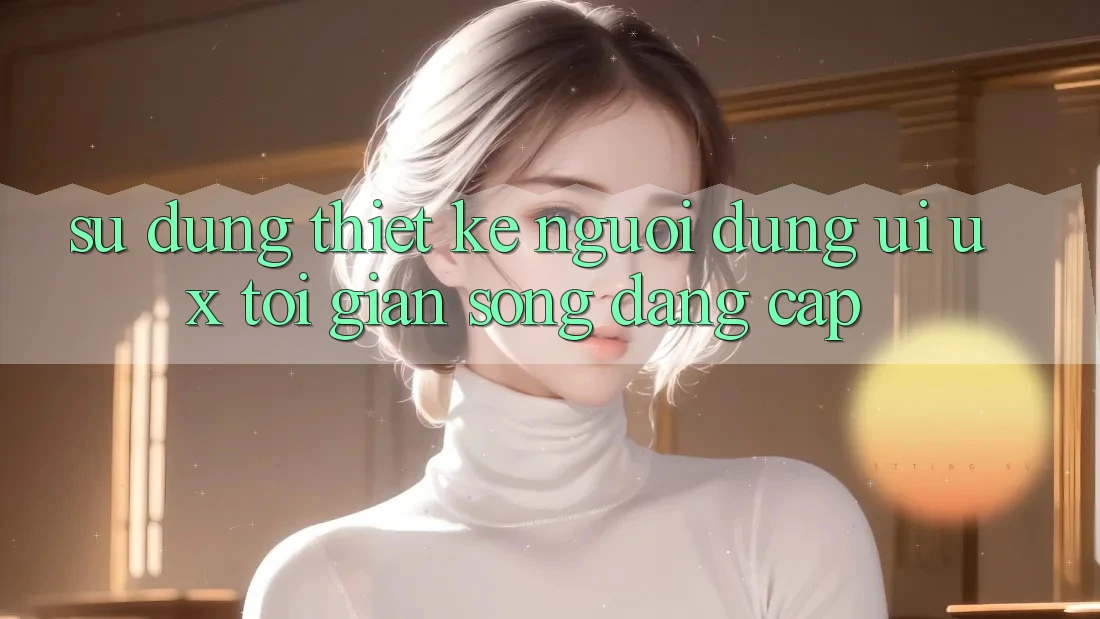 Sử dụng Thiết kế Người Dùng (UI/UX) Tối Giản Song Đẳng Cấp