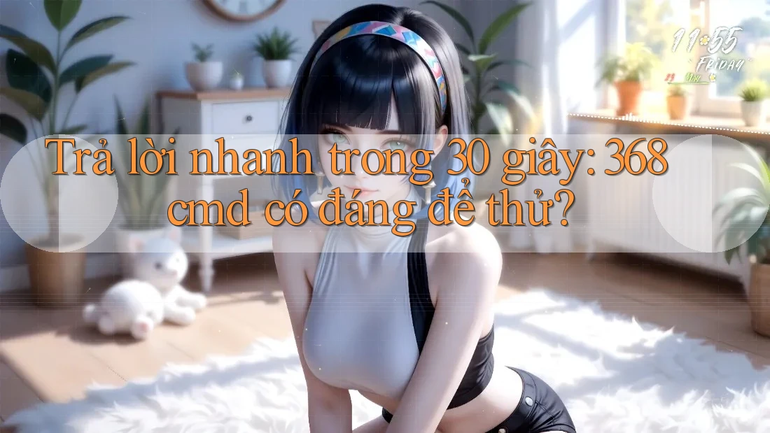 Trả lời nhanh trong 30 giây: 368cmd có đáng để thử?