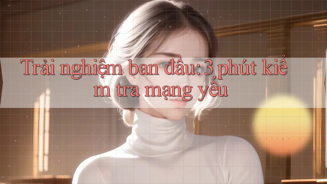 Trải nghiệm ban đầu: 3 phút kiểm tra mạng yếu Trải nghiệm ban đầu: 3 phút kiểm tra mạng yếu