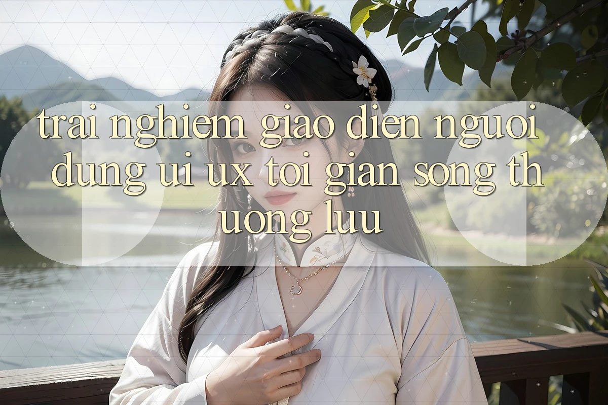 Trải Nghiệm Giao Diện Người Dùng (UI/UX) Tối Giản Song Thượng lưu